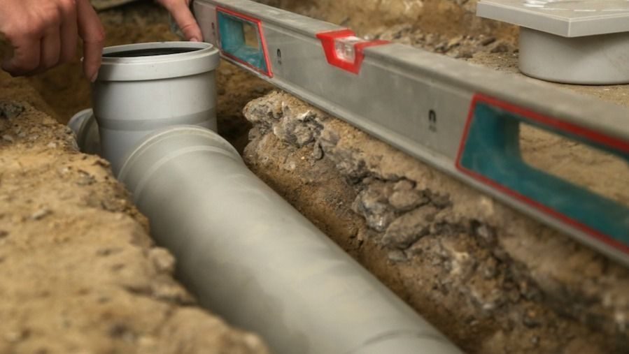 Sewer line work